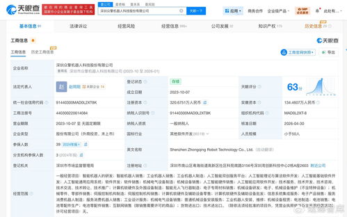 众擎机器人注册资本增至320.7万元 人工智能基础软件开发的战略进阶与行业启示